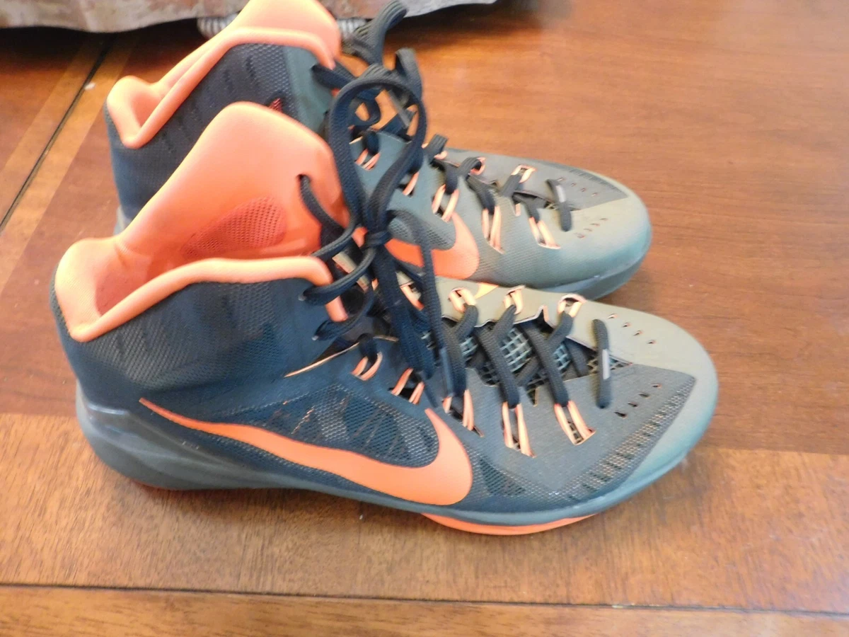 Nike Hyperdunk Mid Top Basketball Shoes Men&#039;s Size Orange/Gray 653640-383 | eBay