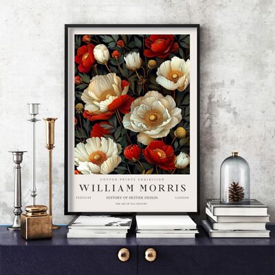 William Morris Druck, William Morris Ausstellung Poster Floral, Blume (239c)