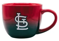 Boelter Brands MLB Large 16oz Ombre Fade Bistro Mug (St Louis Cardinals)