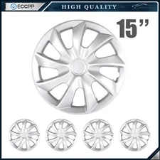 ECCPP Full Set Wheel Covers Kit For R15 Tire Snap On Full Wheel Hub Caps 15 inch