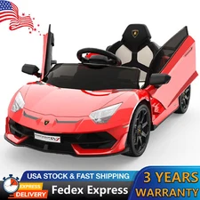 Kids 12V Ride on Car  Licensed Lamborghini Electric Vehicles Car Toy with Remote