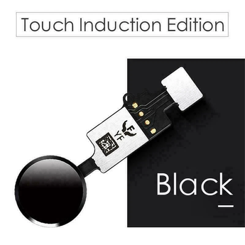 YF Universl Solution Home Button Flex Cable for Apple iPhone 7 7 Plus 8 8+ BLACK - Image 2 of 4