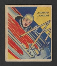 1933 R136 National Chicle Sky Birds Card - #47 Edward Parsons - Series of 144