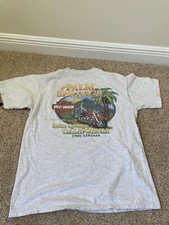 Vtg 1999 Harley Davidson T Shirt Tee California Gray HAS STAINS Size XL Biker