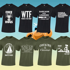 MENS FUNNY T SHIRTS JOKE COMEDY TOP RUDE DESIGN GIFT IDEA FOR HUSBAND DAD NEW