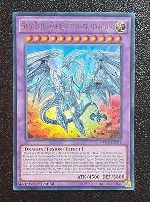 Yugioh MVP1-EN001 Neo Blue-Eyes Ultimate Dragon Ultra Rare 1st Edition MINT