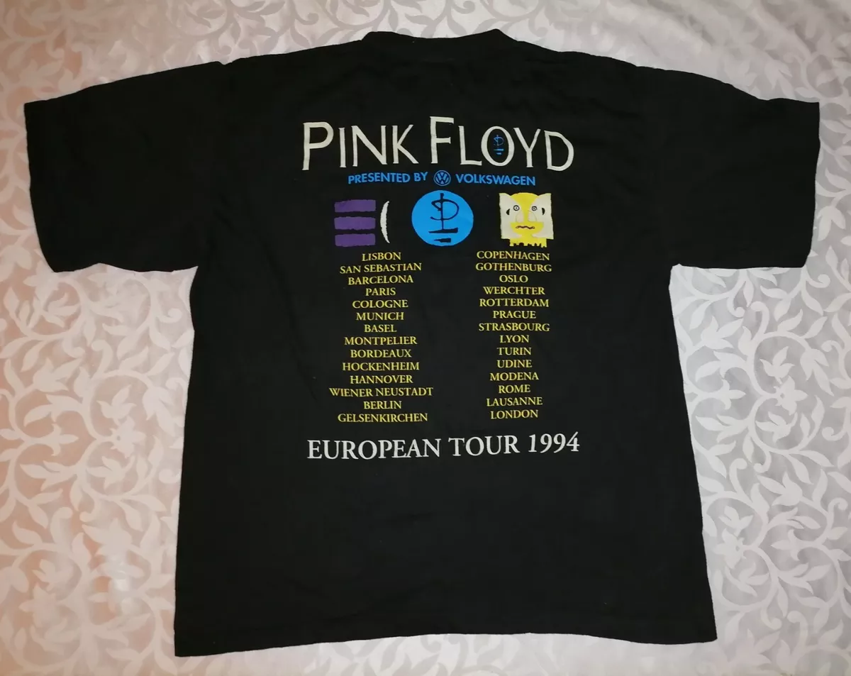 VINTAGE PINK FLOYD EUROPEAN TOUR SHIRT 1994 RARE VTG 90s BAND TEE 