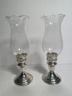 Sale!!!!Two (2) Reed & Barton Sterling Silver Hurricane Lamps