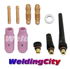 WeldingCity® 10-pcs Regular Setup Kit 1/16" TIG Welding Torch 17/18/26 T9 | USA
