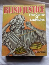 Blind Justice Board Game Legal The Game Of Lawsuits 1989
