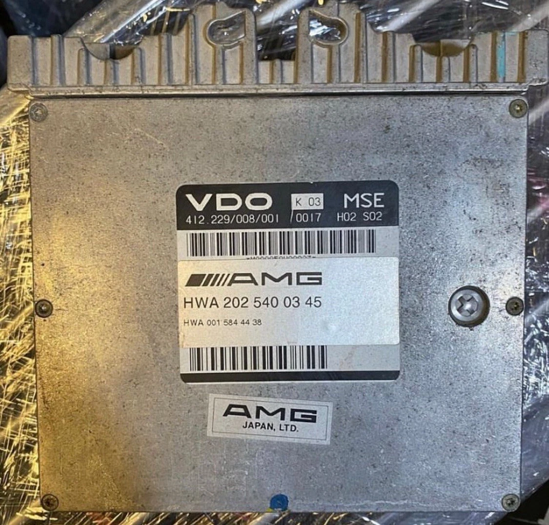1994-97 Mercedes W202 C36 AMG under hood Bosch ECU Engine Computer  