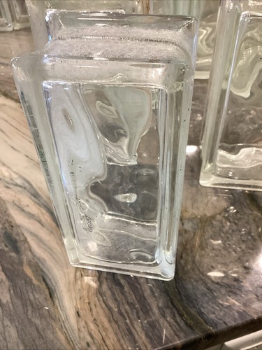 Vintage Architectural Glass Block Brick Wavy 7 3/4 x 3 3/4 X 3 - Picture 6 of 6