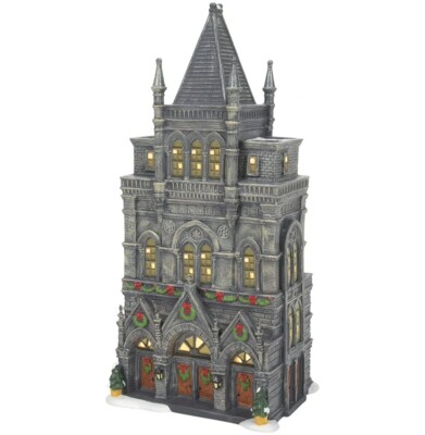   Department 56 Snow Christmas Village Saint James Hall 6009737 Porcelain 
