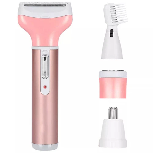 4 In 1 Women Electric Shaver Rechargeable Waterproof Razor Painless Epilator - Picture 3 of 11