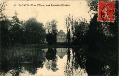 CPA PARIS 16e Bagatelle. l'etang aux Poissons Rouges P. Marmuse (479925)