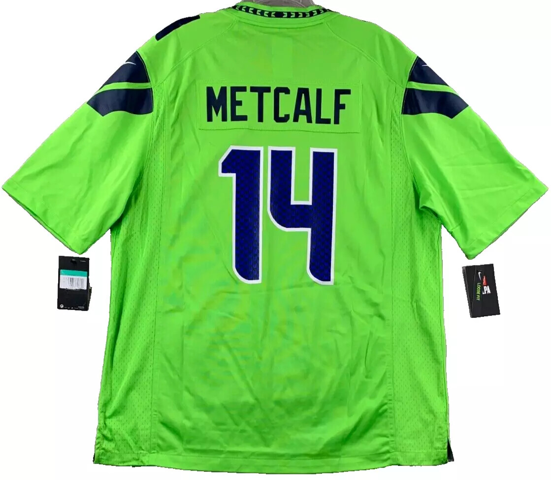 Lime Green Seattle Metcalf Jersey Dk Metcalf Seahawks Jersey Green