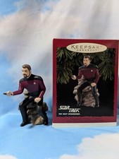 1996 Hallmark Keepsake Ornament Star Trek TNG Commander William T. Riker - IOB