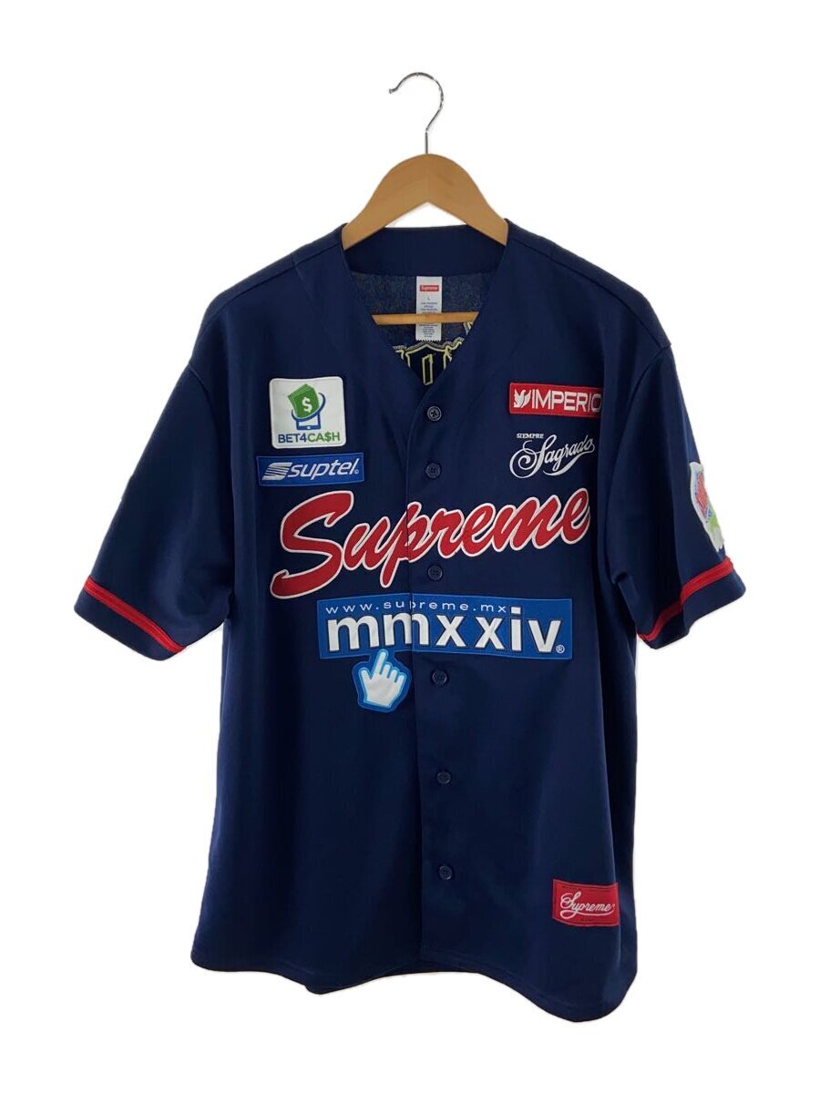 Supreme Baseball jersey Short Sleeve Shirts navy L Used | eBay Supreme Baseball jersey Short Sleeve Shirts navy L Used | eBay