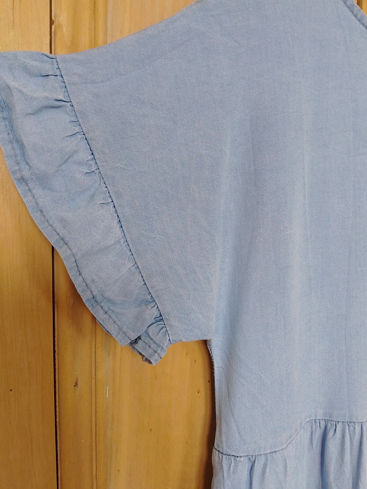 VALENTINO Abito a più livelli Valentina Naldi taglia L blu chiaro Cottagecore Lolita babydoll Italia