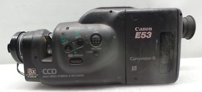 canonカメラ Canon E53A Black Canovision 8mm 8x Zoom Video Camera Camcorder