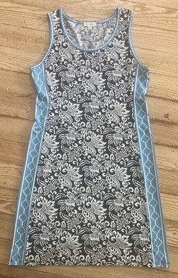 Max Studio Women's XS Blue/White Floral Dress