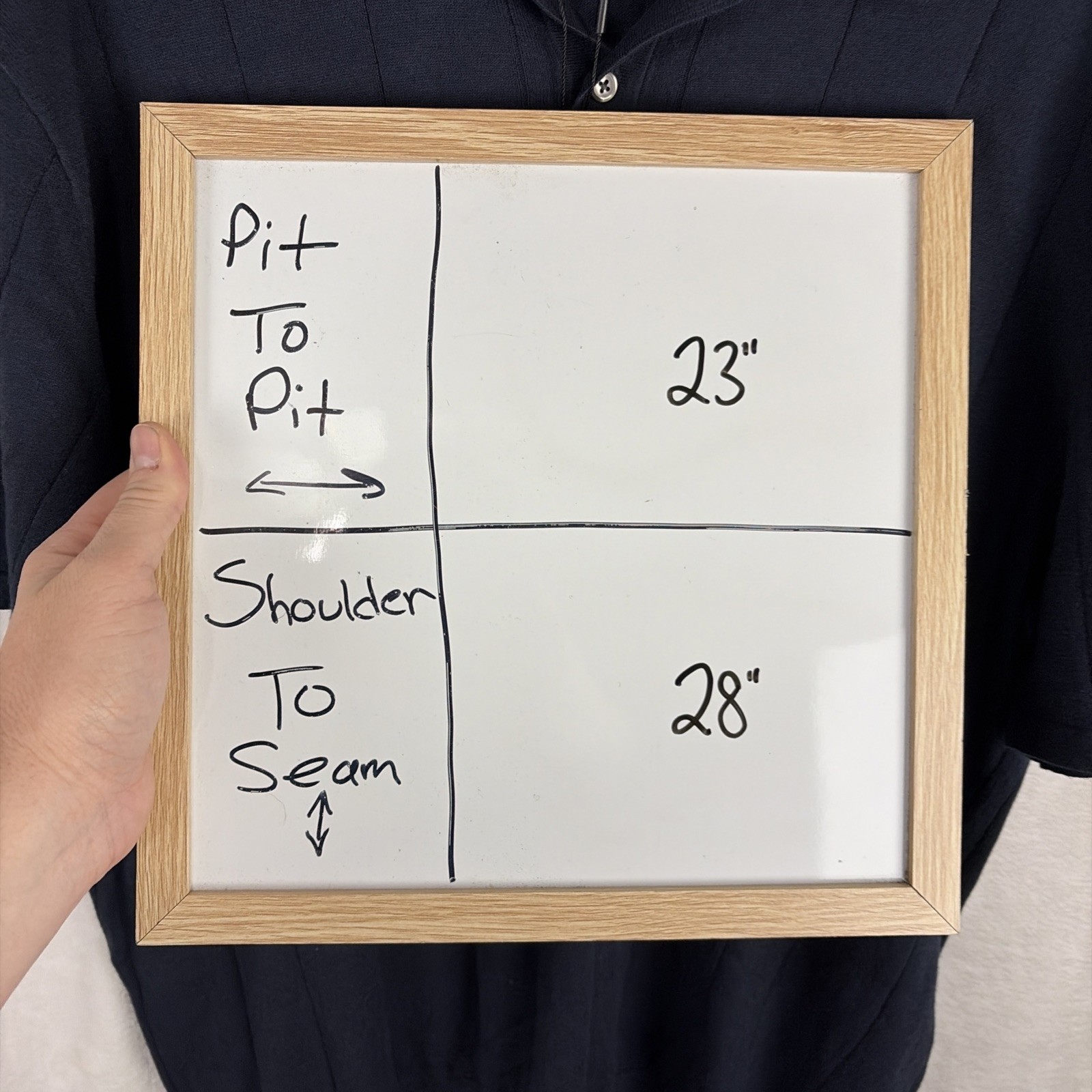 Calvin Klein Classic Fit Vertical Stitched Polo Shirt Blue Size Large NWT thumbnail 7