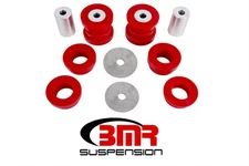 BMR Suspension BK047 Cradle Bushings, Rear, Polyurethane, Red, Ford, Kit