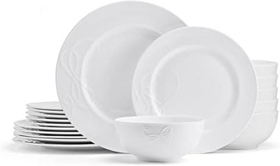 Elegant 18-Piece Chip-Resistant Dinnerware Set for 6 - Love Story Design