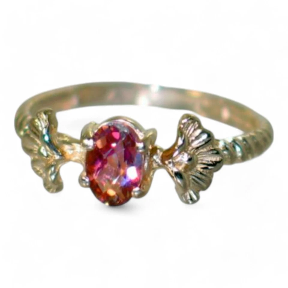Twilight Fire Topaz, 10KY or 14KY Solid Gold Ladies Ring, R192 - Image 3 of 4