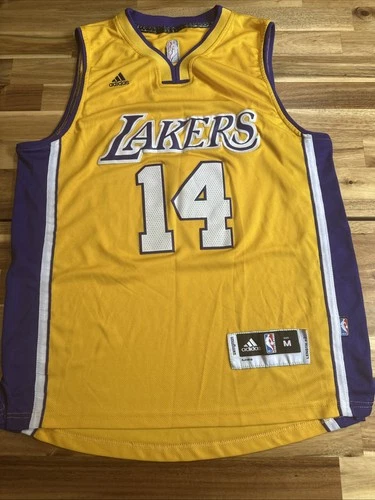 Los Angeles Lakers Brandon Ingram #14 Size Medium M Adidas Yellow Jersey - Picture 5 of 14
