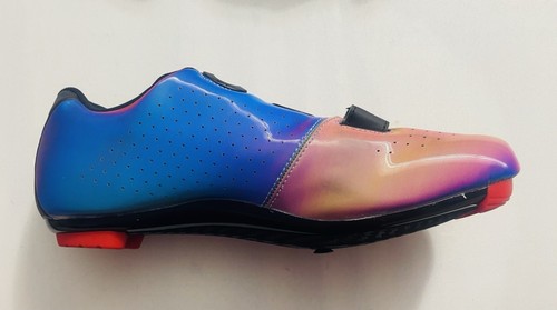 Speed Cycling Shoe Iridescent Rainbow Reflective Size 42 NWB - Picture 6 of 9
