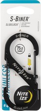 Nite Ize S-Biner Stainless Steel Dual Carabiner 4 Black Set of 3 NIB 