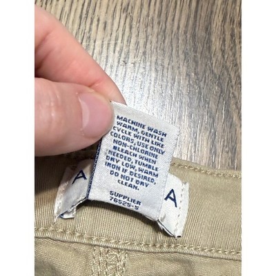 Arizona Jean Co Khaki Cargo Pants Womens Size 5 Wide Leg Utility