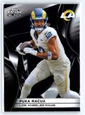 2025 Topps Chrome Black Puka Nacua LA Rams
