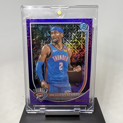 2026 Topps Bowman Chrome Basketball Shai Gilgeous-Alexander /250 Purple Mojo