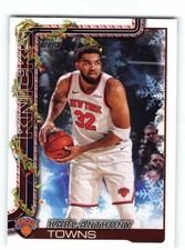 Karl-Anthony Towns 2024-25 New York Knicks Holiday Basketball Card #H16