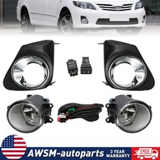 For 2011 2012 2013 Toyota Corolla Bumper Chrome Driving Pair Fog Lights Lamps For 2011 2012 2013 Toyota Corolla Bumper Chrome Driving Pair Fog Lights Lamps