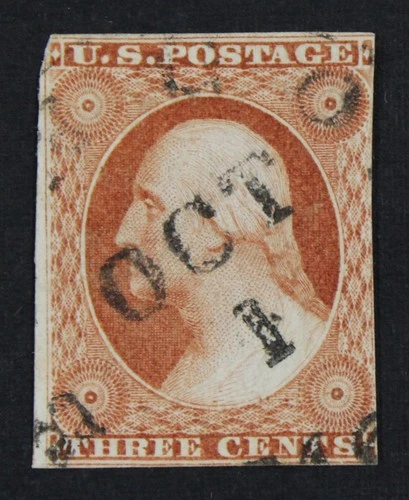 CKStamps: US Stamps Collection Scott#10 3c Washington Used