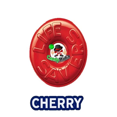 LIFE SAVERS Cherry Lifesavers CHERRY- 8oz Hard Candy (Individually Wrapped!) half pound
