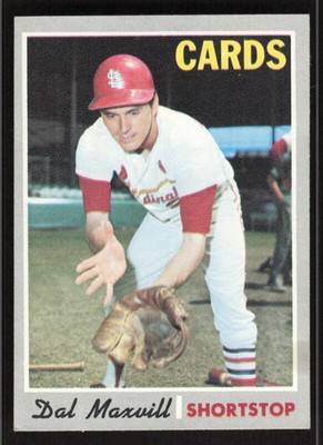 1970 TOPPS DAL MAXVILL 503 VG BASEBALL ST. LOUIS CARDINALS