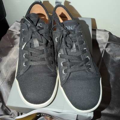 Vionic Women s Shoes  Black Canvas Size 7.5