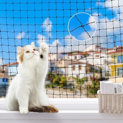 Malla seguridad gatos balcón 10x13ft red reforzada mascotas ventana patio