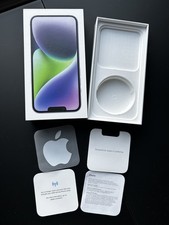 Apple A2649 iPhone 14 PURPLE 128GB - EMPTY BOX ONLY w/ Manual  Sticker