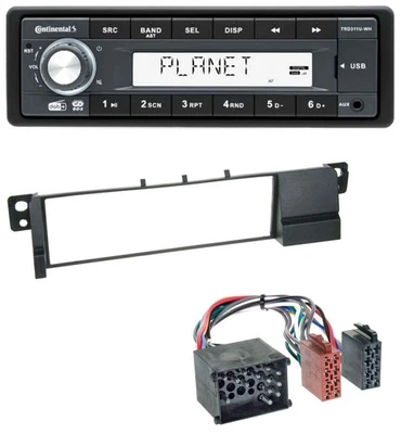 Continental MP3 AUX USB DAB 1DIN Autoradio für BMW 3er E46 (Rundpin, ab 1998) - Bild 1 von 4