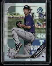 Peter Lambert 2019 Bowman #BCP-136 #/499 Colorado Rockies