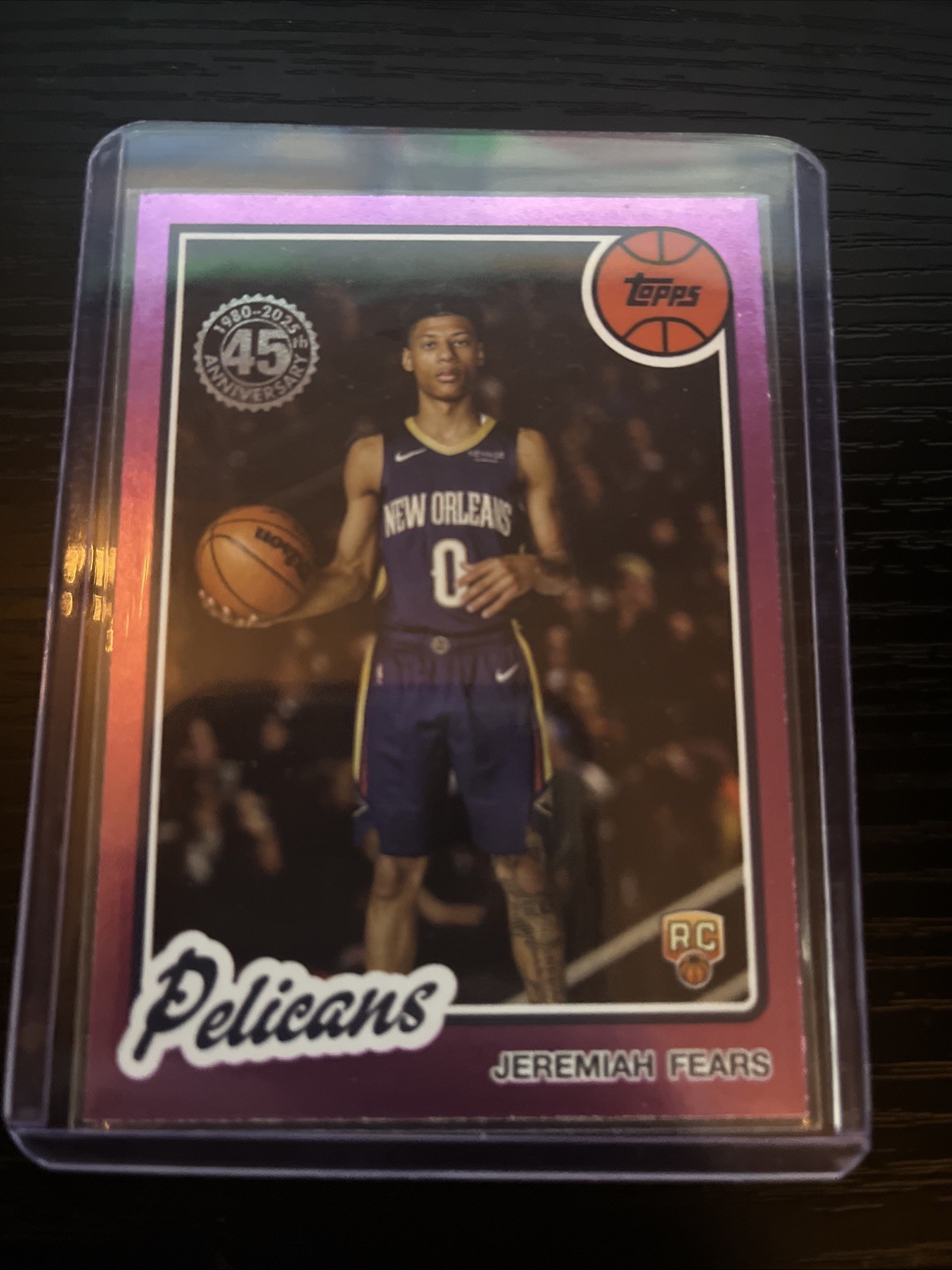 2025-26 Topps - 1980-81 Topps Basketball Jeremiah Fears #80BK-98 Pink Foil (RC)