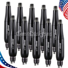 1-10 Dental Hygiene Prophy Handpiece 4:1 Straight Nose Air Motor 4H 360° Swivel