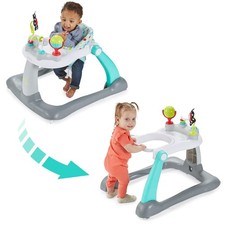 Kolcraft Tiny Steps 2-in-1 Baby Activity Walker Foldable Bubbles