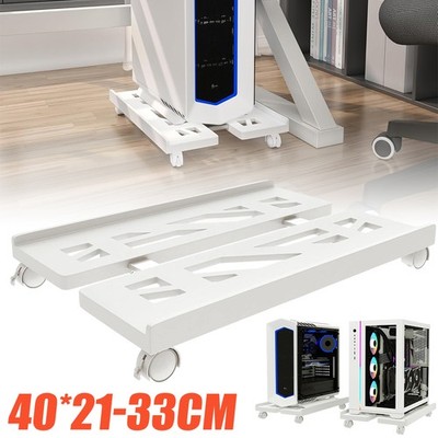 Verstellbarer mobiler CPU Ständer Computer für Desktop Tower mit Rollen DHL