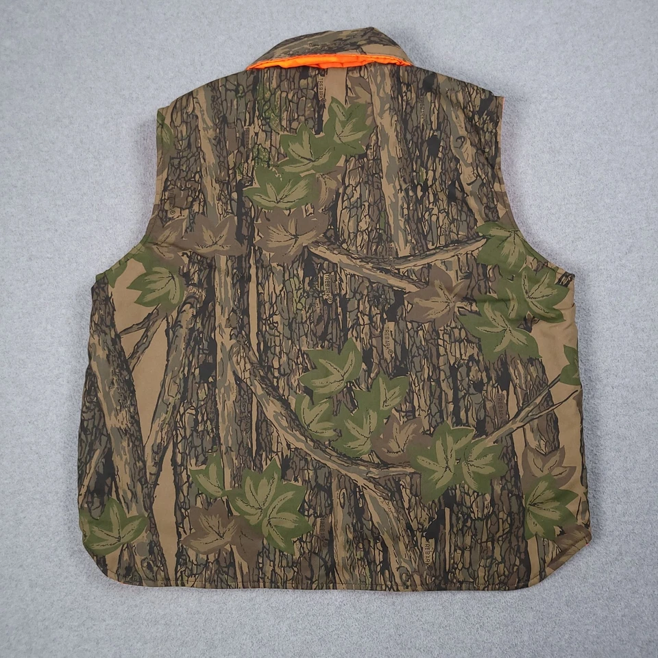 Vintage Winchester Vest Men Large Trebark Camo Hunting HiVis Reversible Midlayer - Image 4 of 4